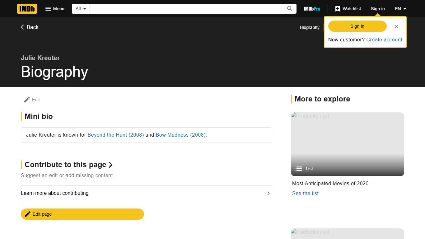 Julie Kreuter - Biography - IMDb